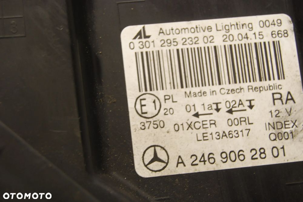 LAMPA PRAWY PRZÓD PRZEDNIA PRAWA LED MERCEDES B-KLASA W246 A2469062801 - 10