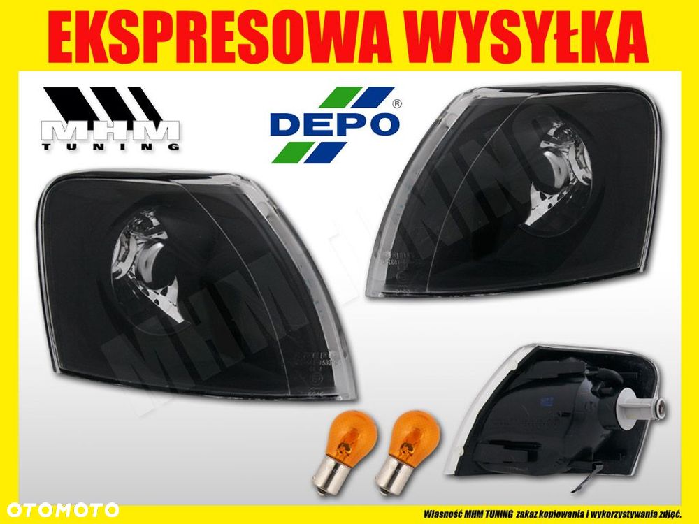 Reflektory Lampy h7 h1 Kierunkowskazy kpl Black Tuning VW Passat B5 3b 96-0 - 5