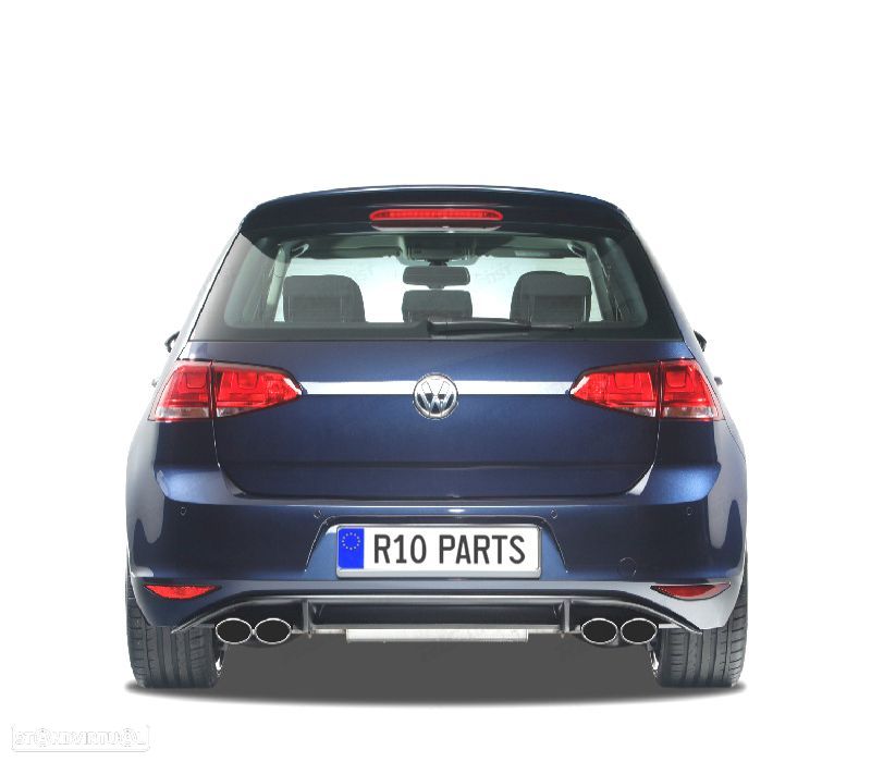 DIFUSOR VOLKSWAGEN VW GOLF 7 VII 12-17 LOOK R132 DUPLA SAIDA - 1