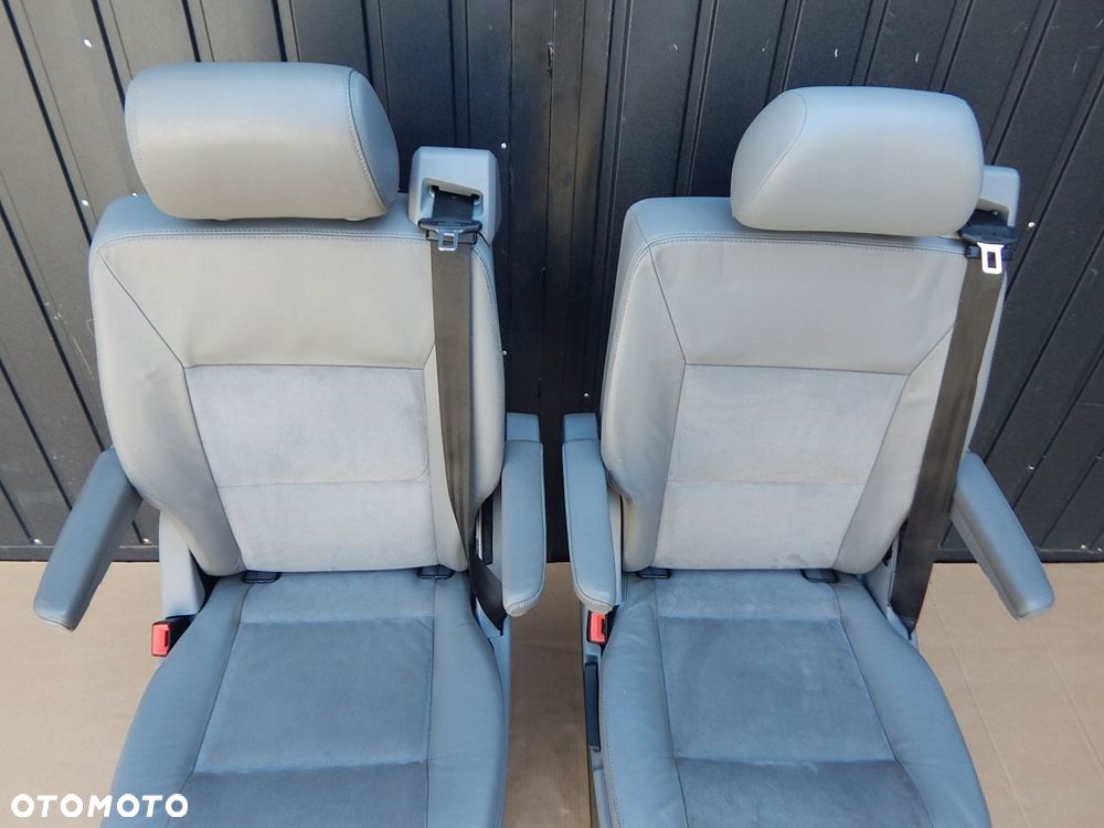 vw t5 t6 multivan california fotel obrotowy podłokietnik 2 rząd alcantara - 3