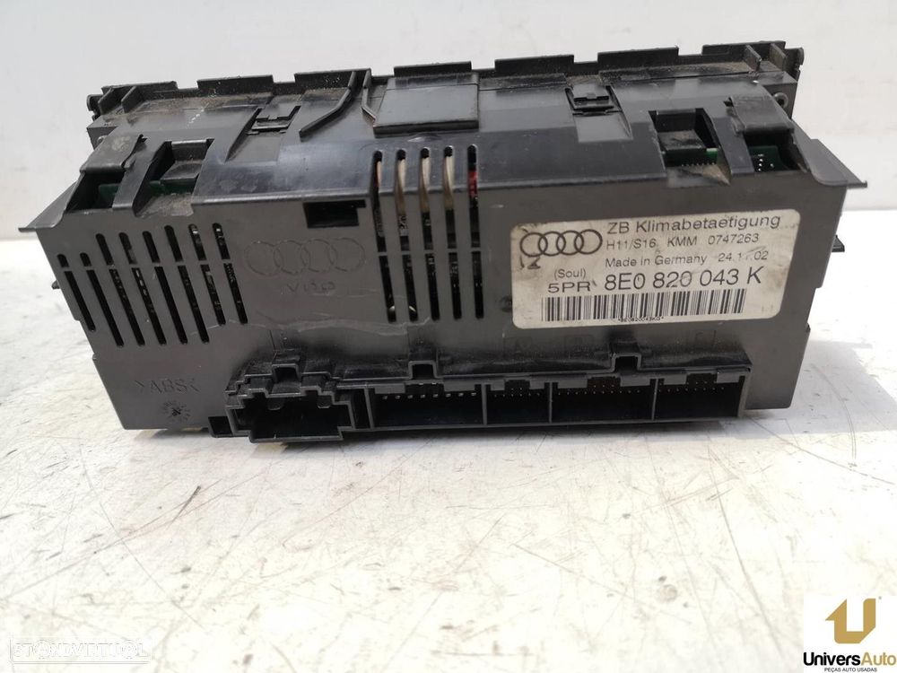 COMANDO CLIMATIZADOR AUDI A4 2003 -8E0820043K - 4