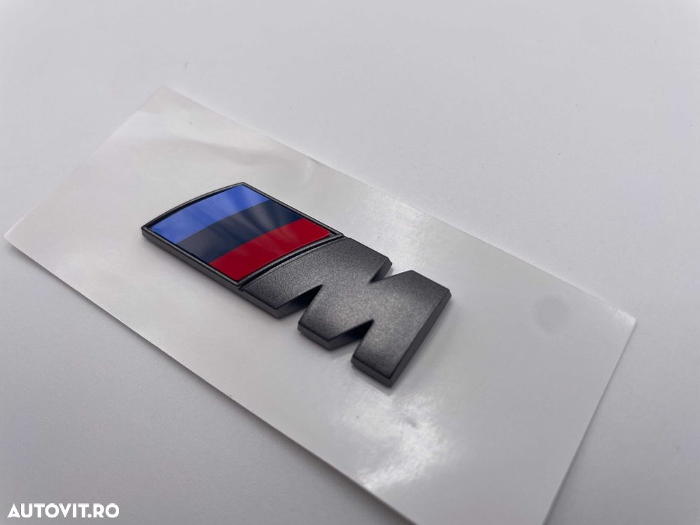 Emblema Compatibila BMW M aripa gri seria 3 4 5 6 7 8 nou - 3