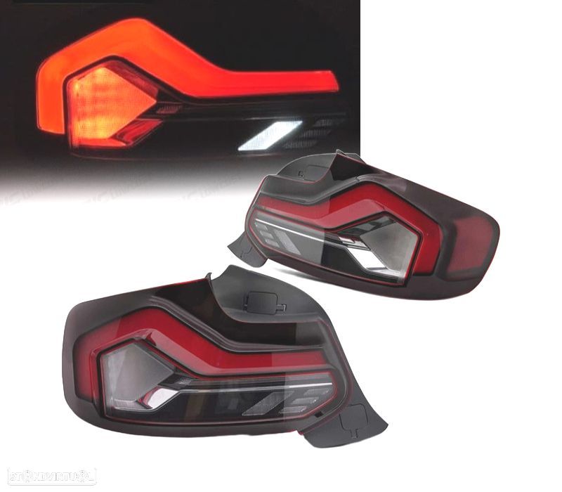 FAROLINS BMW F22 F23 F87 LED VERMELHO FUMADOS - 1