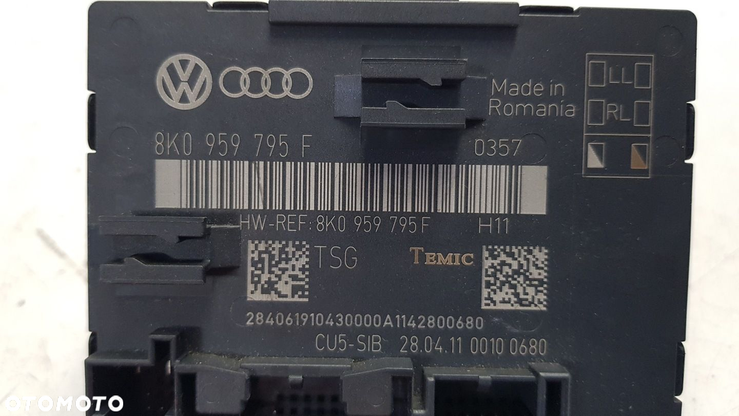 moduł drzwi tył Audi A4 B8 8K0959795F - 5