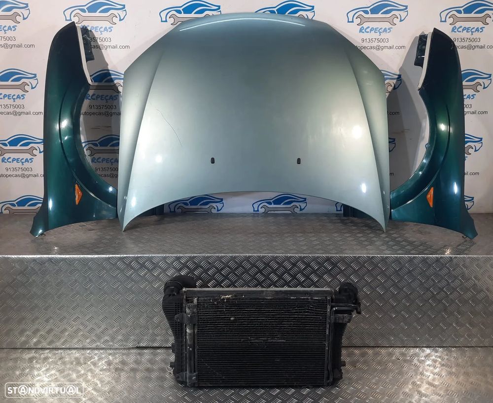 FRENTE COMPLETA FORD MONDEO III 3 MK3 CAPOT PARACHOQUES GUARDA-LAMAS OTICAS RADIADOR VENTILADOR FRENTE FIBRA REFORÇO - 13