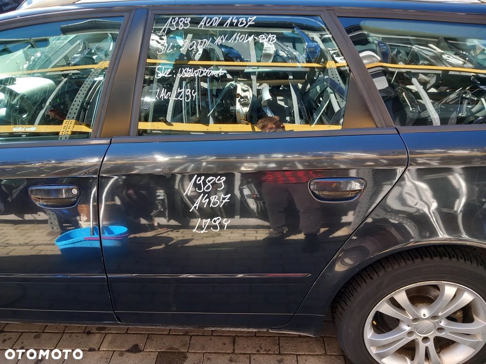 AUDI A4 B7 DRZWI LEWE TYLNE LEWY TYŁ KOMBI KOLOR: LZ9Y