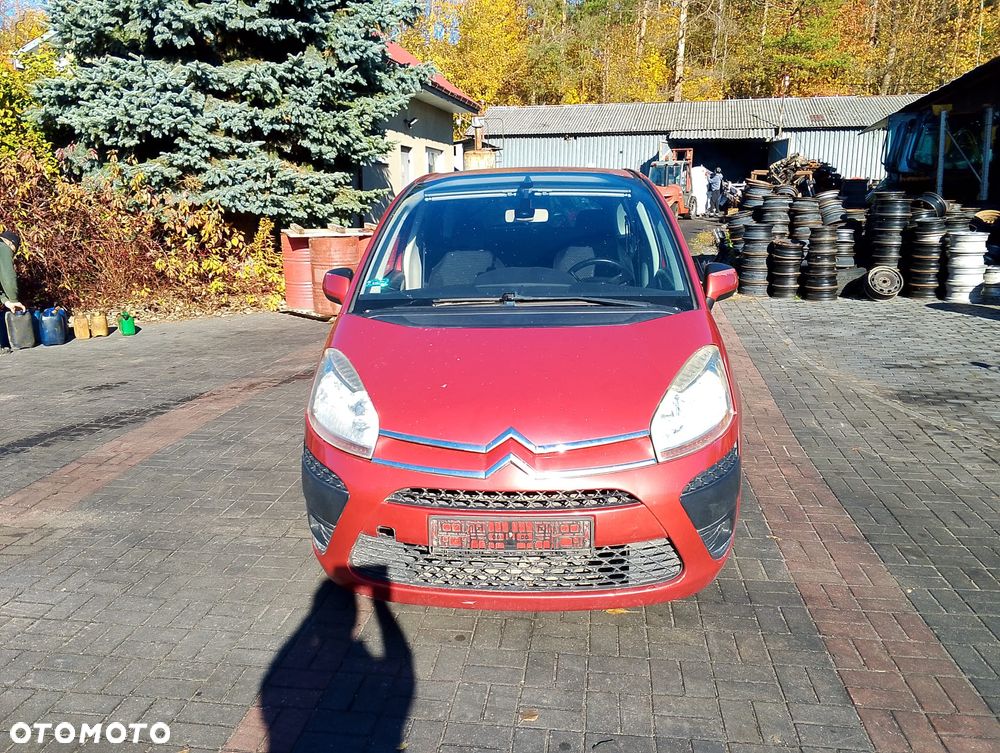 KOMPLETNY PRZÓD Citroen C4 Picasso I Przed Lift (06-10r.) EKQ - WICKED RED kolor lakier czerwony MASKA LAMPA prawa lewa ZDERZAK BŁOTNIK GRILL ATRAPA PAS PRZEDNI WZMOCNIENIE CZOŁOWE CHŁODNICA HALOGEN do założenia bez malowania - 3