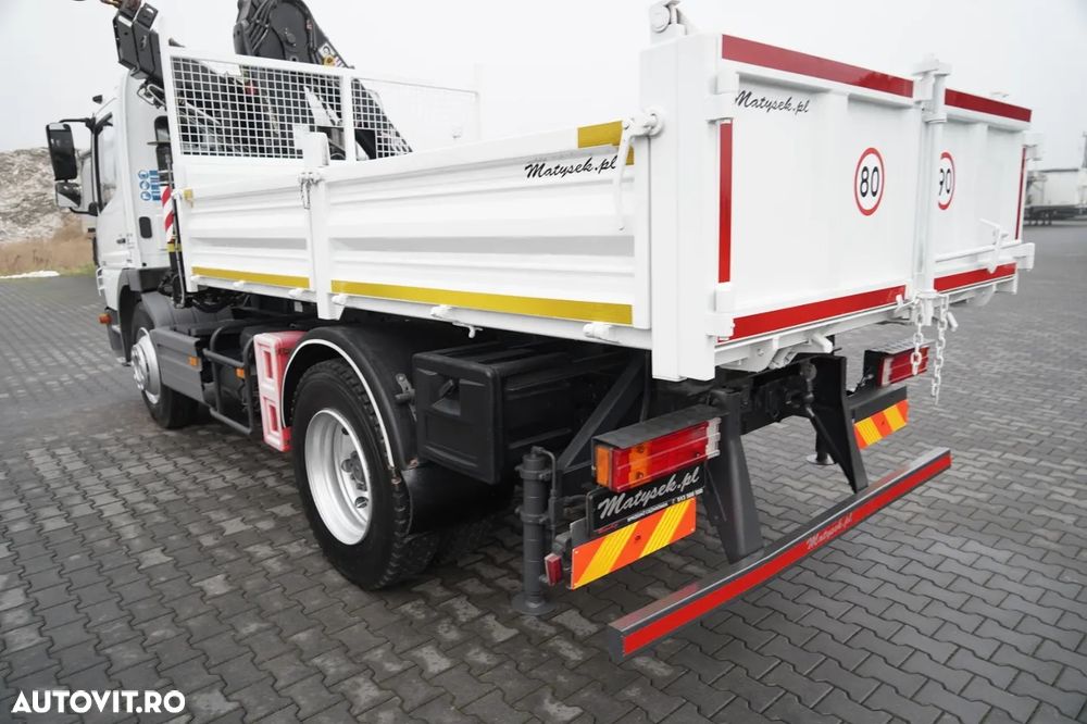 Mercedes-Benz ATEGO 1218 / 4x2 / BASCULATOR + HDS HIAB 0088 BS-3 / PILOT / MANUAL - 13