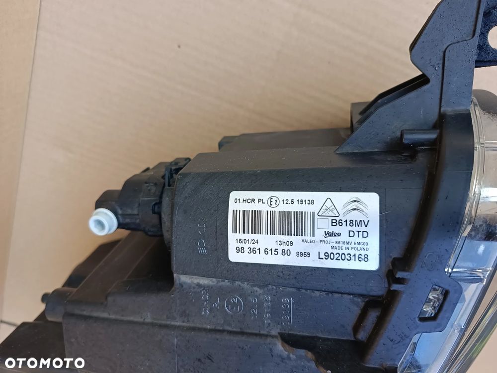 Full Led przedni prawy Citroen c3 lift lampa prawa 9836161580 reflektor - 3