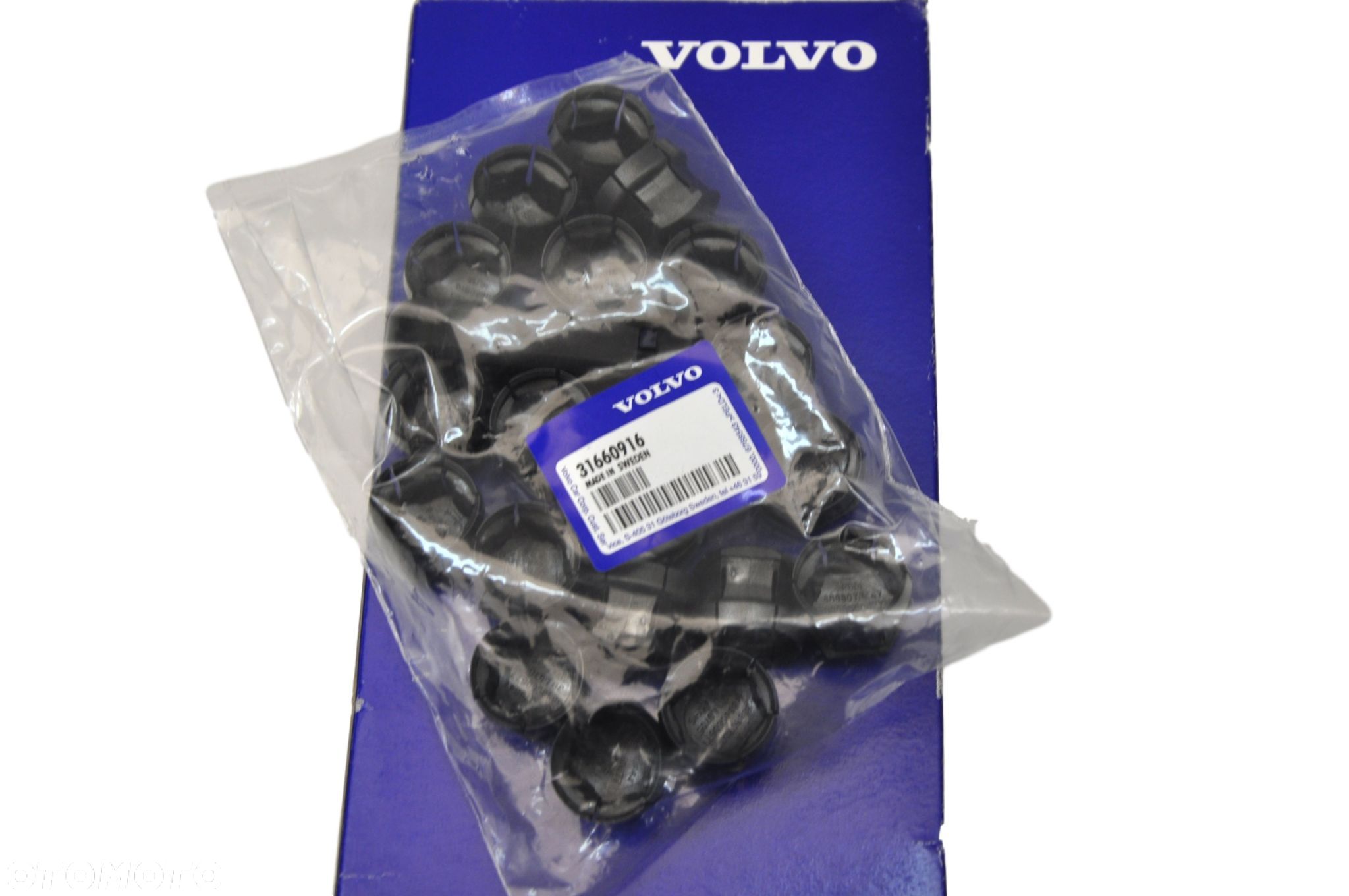 VOLVO S90 V90 II nakladki na sruby felgi kola czarne kpl OE - 1