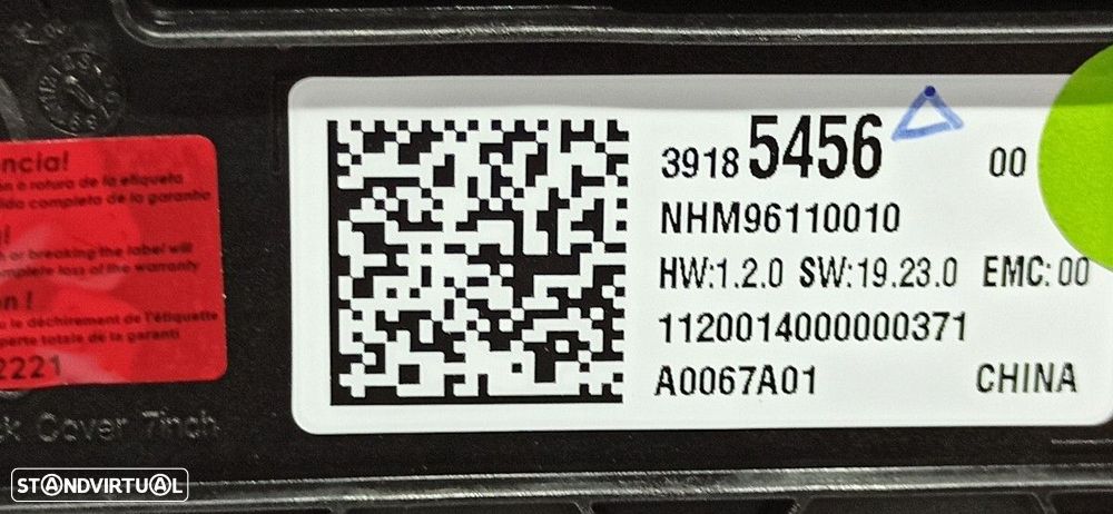 TELA/ECRÃ MULTIFUNÇÕES OPEL CORSA F EDITION - 2