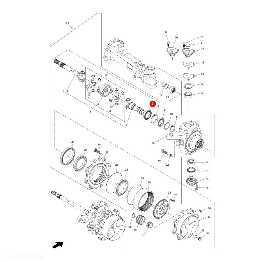 Pierścień uszczelniający Massey Ferguson F411301021190 Oryginał - 4