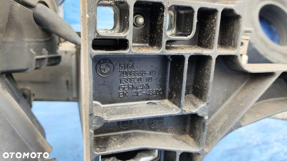 PAS PRZEDNI WZMOCNIENIE BELKA PRZÓD CHŁODNICA WODY KLIMATYZACJI WENTYLATOR KOMPLET BMW E63 E64 LCI LIFT 3.0i N53 - 8