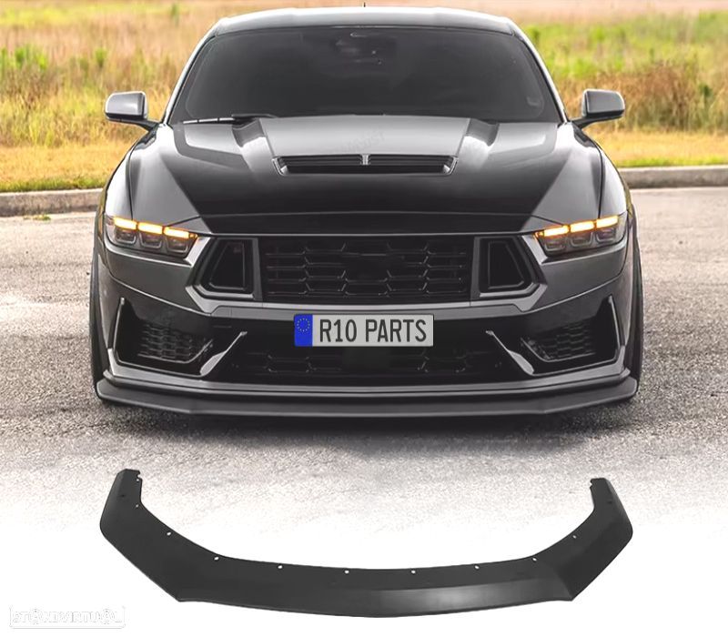 SPOILER LIP FORD MUSTANG GT S650 24- PRETO BRILHANTE - 1