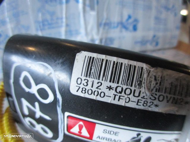 Airbag Banco 78000TF0E82  HONDA JAZZ 2 2011 1.2I 90CV 5P BRANCO FRT DRT Danificado Ficha Cortada - 4