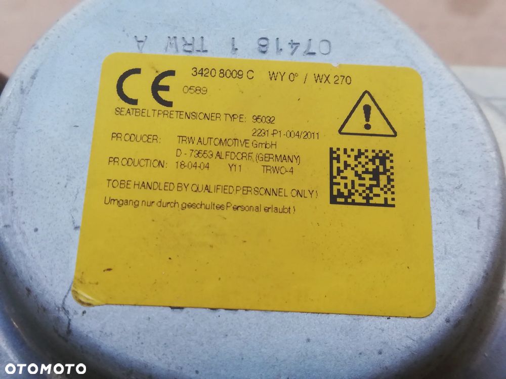 Pas bezpieczeństwa LEWY PRZÓD MERCEDES W205 COUPE 635375200B - 5