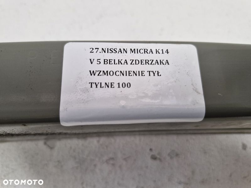 NISSAN MICRA K14 V 5 BELKA ZDERZAKA WZMOCNIENIE TYŁ TYLNE - 7