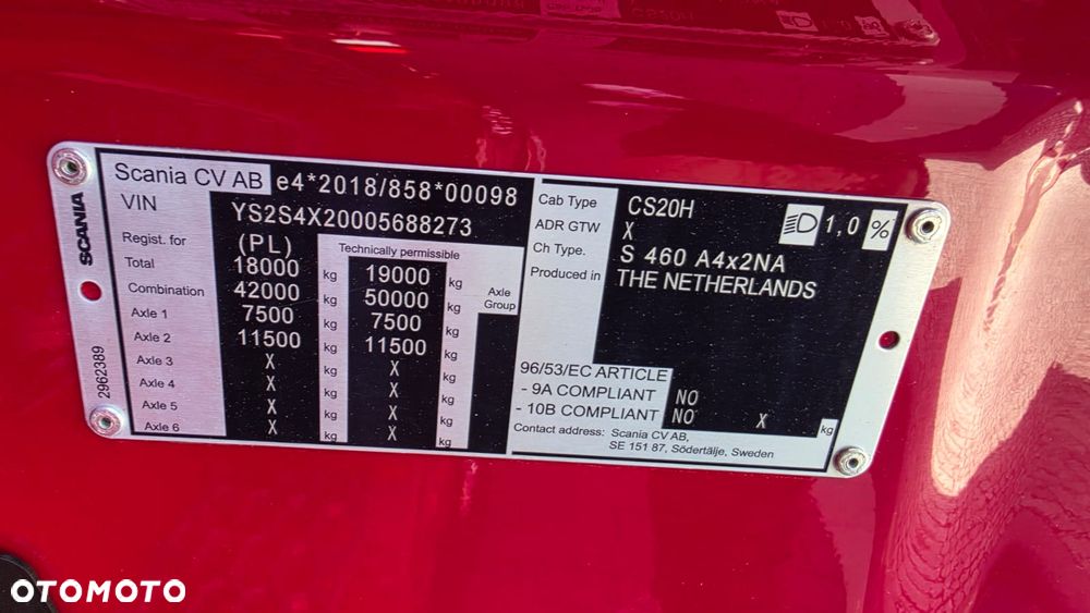 Scania ///S460///2023/// RETARDER///FULL LED///ALUMINIOWE FELGI///ZABUDOWY MIĘDZYOSIOWE ///KLIMATYZACJA POSTOJOWA/// NAWIGACJA///WAGA///STAN BARDZO DOBRY - 34