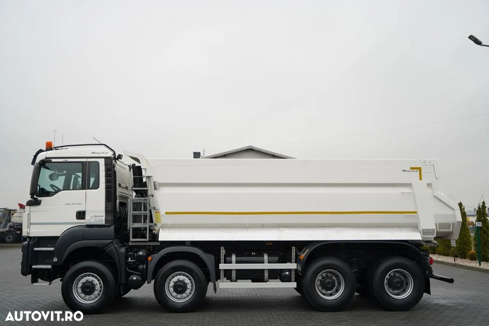 MAN TGS 41.460 / 8X6 / BASCULATOR SPATE / MANUAL / KH-KIPPER / NAVI / ANVELOPE 100% - 8