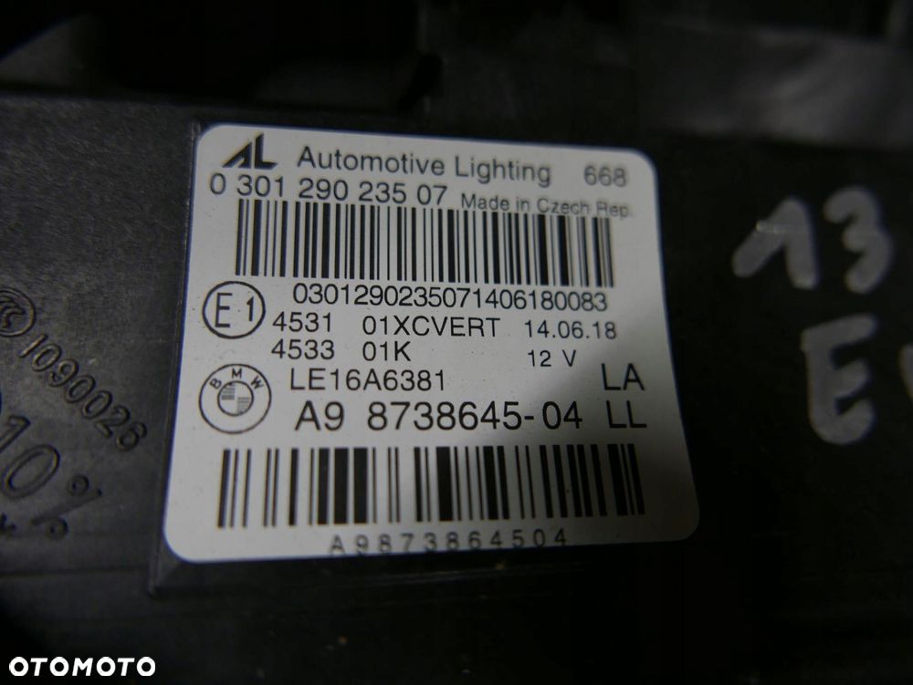 bmw f45 f46 lampa lewy przód full led adaptive - 10