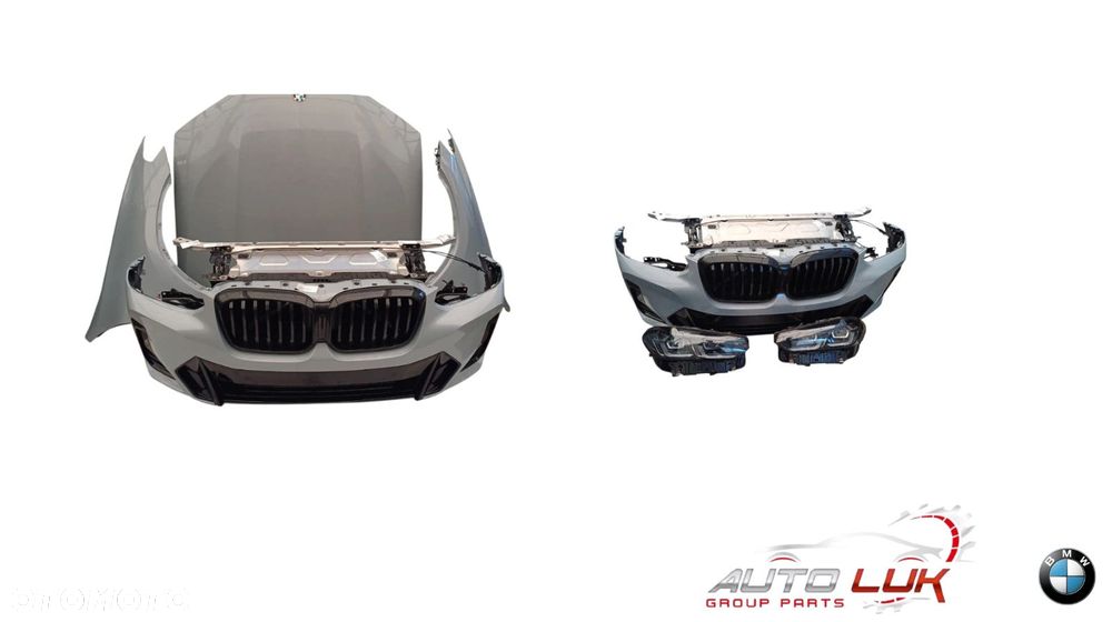 Kompletny zestaw przedniej części nadwozia BMW X3 G01 LCI X3 C4P Brooklyn grau metallic M-PAKIET - 1