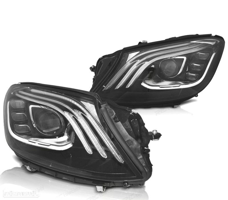 FARÓIS PARA MERCEDES W222 13-17 FULL LED - 1