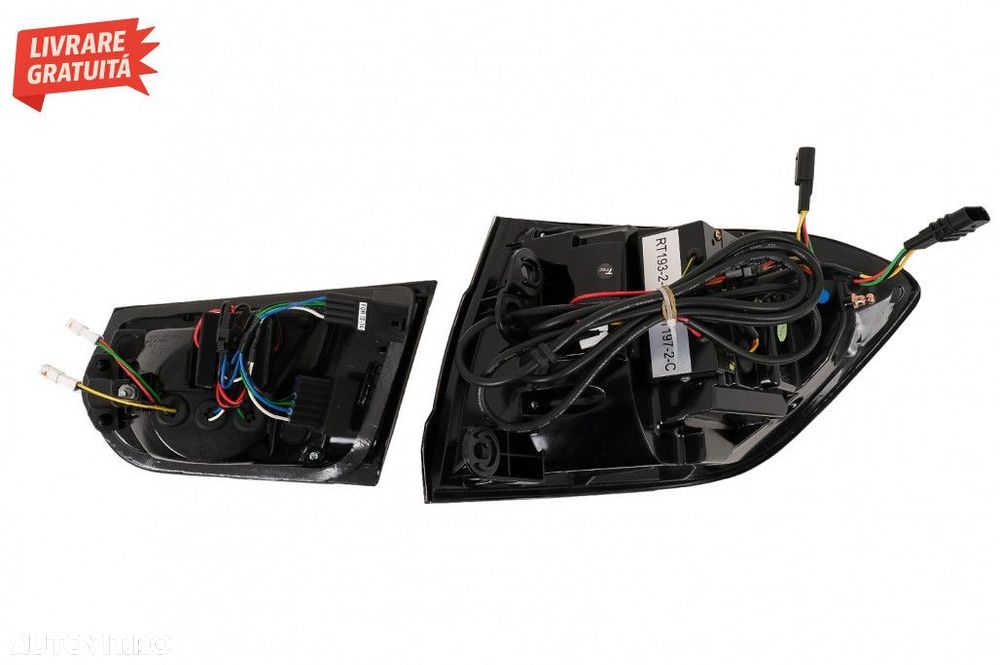 Stopuri LED BAR BMW Seria 3 F30 (2011-2019) Rosu Clar cu Semnal Dinami - 8