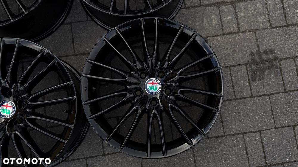 Alufelgi r17 Alfa Romeo 5x110 ET41 7.5J Koła felgi black brera 159 giulietta - 5
