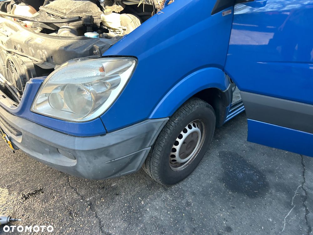 Mercedes Sprinter W906 przód kompletny Maska Zderzak lampy błotniki Pas przedni chłodnice belka wzmocnienie - 4