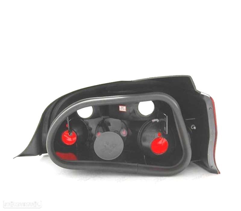 FAROLINS TRASEIRO CITROEN SAXO 96-04 "CLASSIC" VERMELHO BRANCO - 2