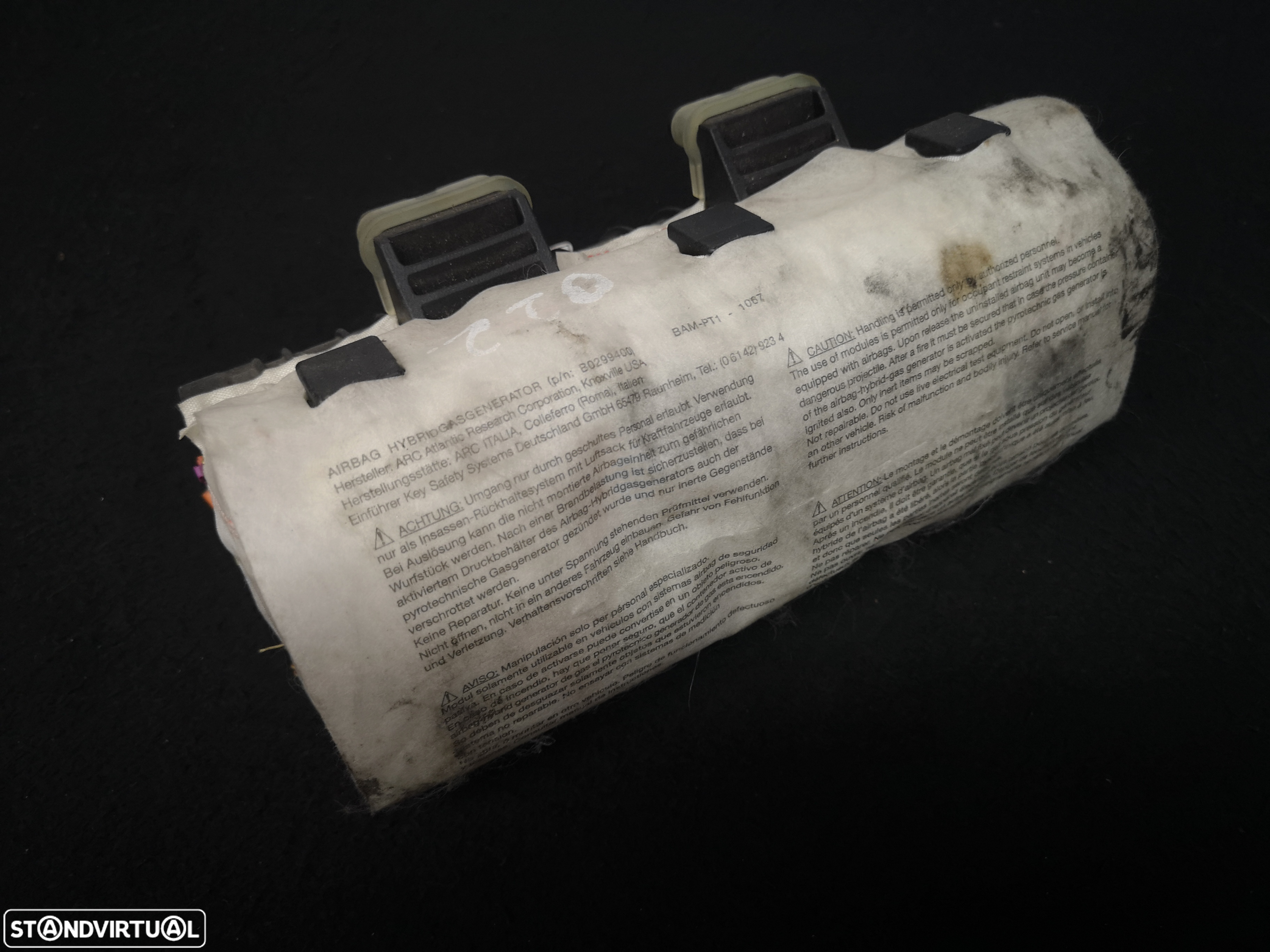 Airbag do tablier pasageiro opel vectra signum   2002+ (2x no estoque) - 4