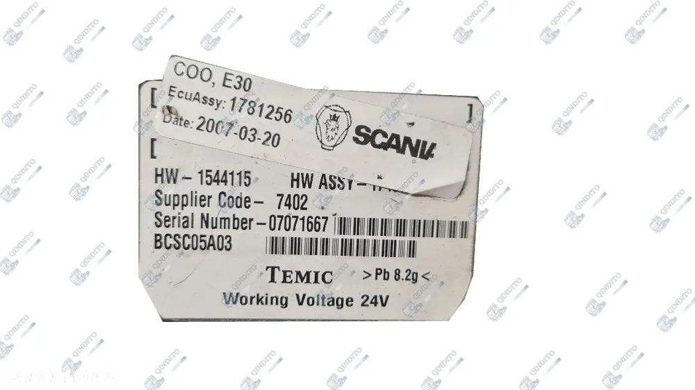 STEROWNIK KOORDYNATOR COO SCANIA 1781256 - 2