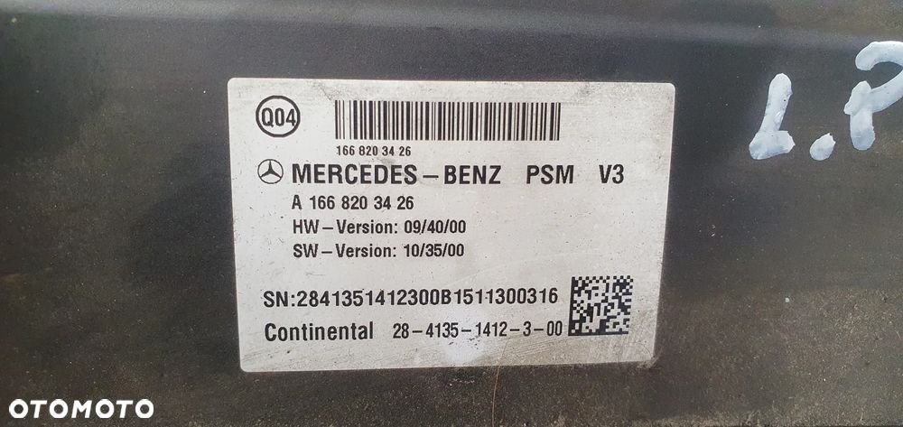 Moduł sterownik fotela lewy przód Mercedes GL X166 W166 A1668203426 - 4