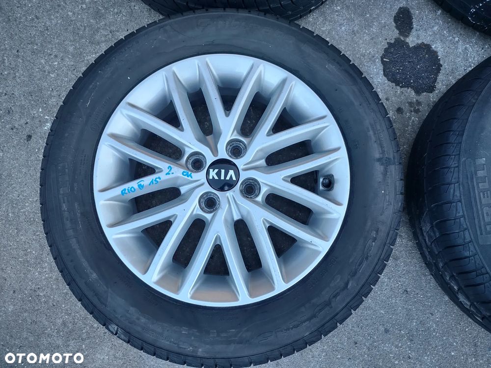 KOŁA FELGI ALUMINIOWE OPONY LETNIE PIRELLI CINTURATO 1P 185/65R15 KIA RIO IV 2023r. 6.26mm - 3