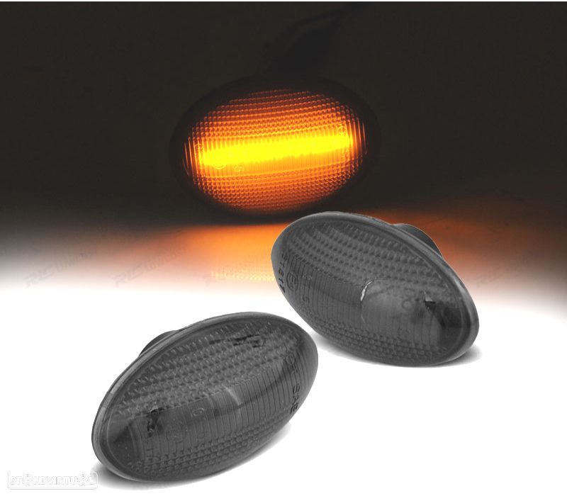 PISCAS LATERAIS PARA MINI COOPER R56 R57 R58 R59 06-14 FUMADOS LED - 1