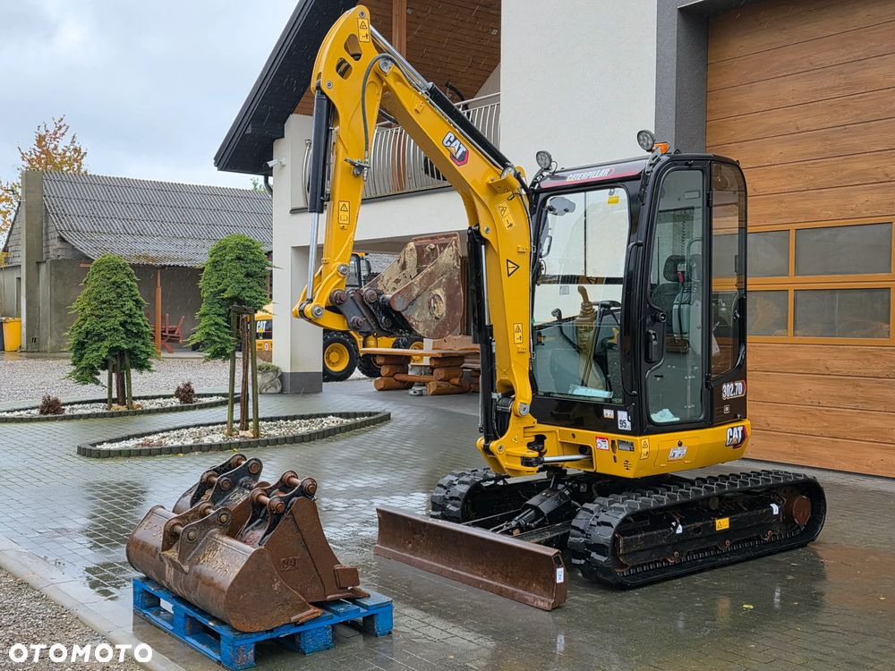 Caterpillar CAT 302.7 D CR mini koparka szybkozłącze 4 łyżki piękna serwisowana 1 wł JCB - 5
