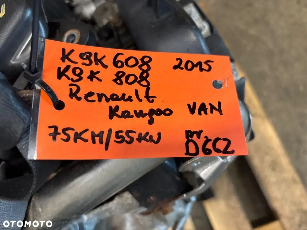 Silnik kompl Renault kangoo k9k608 k9k808 2015 1.5 dci 75 koni - 8