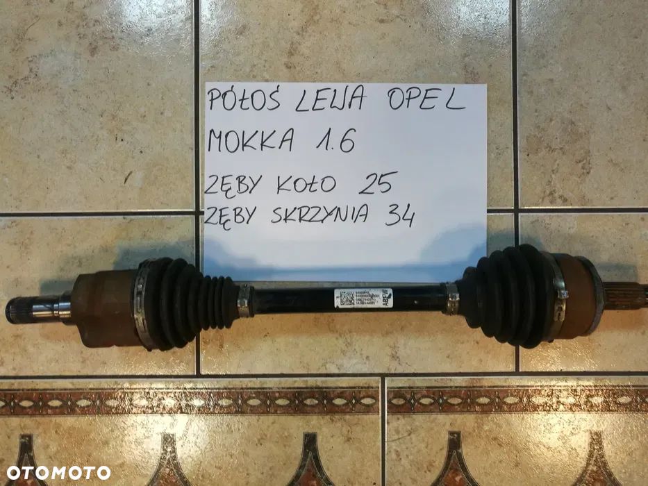 Półoś Lewa Opel Mokka 1.6