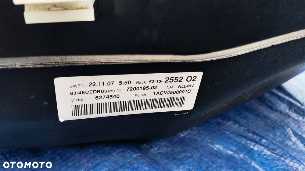 ZBIORNIK PALIWA KOMPLETNY POMPA PŁYWAK 7200195 7170857 7170856 BMW E63 E64 LCI LIFT 630i 3.0 N53 - 14