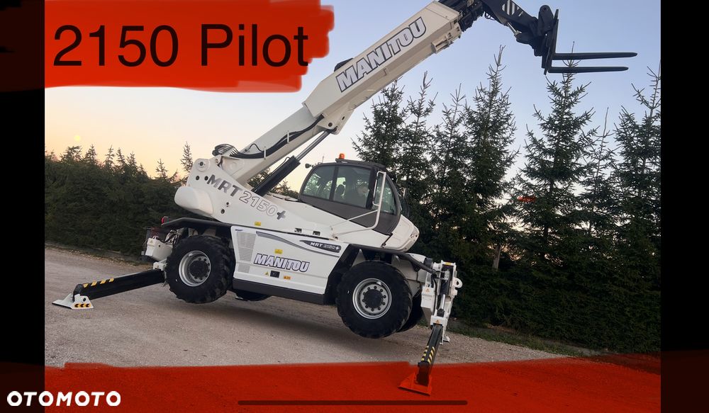 Manitou 2150 Mrt MANITOU ŁADOWARKA TELESKOPOWA Roto  widły kosz PILOT do sterowania  2016/17 1840 2540 2550 kolor od nowości biały Mercedes silnik - 1
