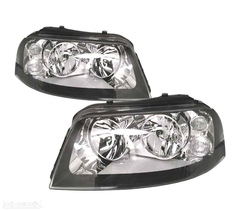 FARÓIS ÓPTICAS PARA SEAT ALHAMBRA 00-10 VOLKSWAGEN VW SHARAN 00-10 CINZENTO - 1