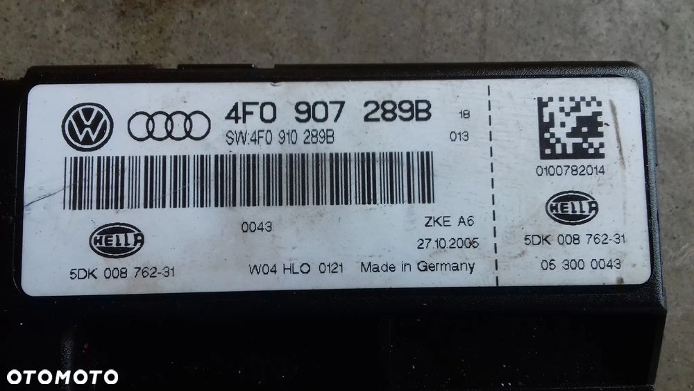 moduł komfortu  4F0907289B A6 C6 2.4 - 2