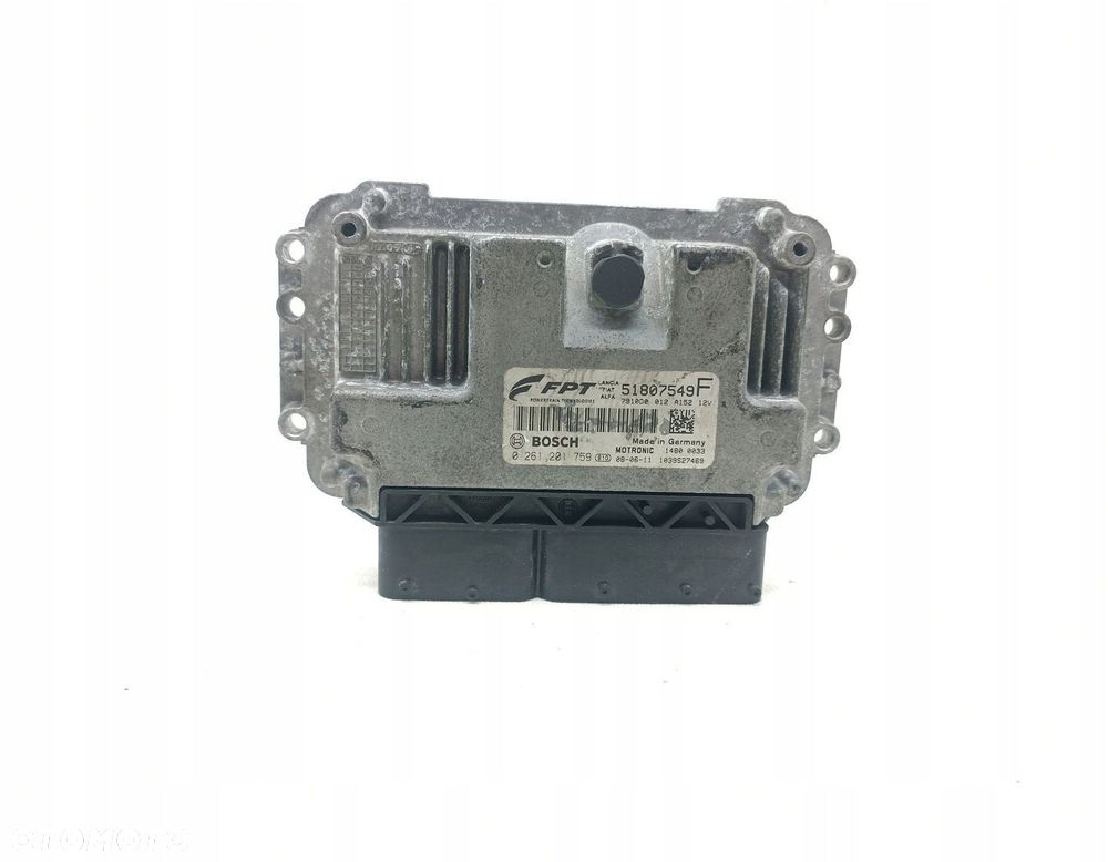 KOMPUTER SILNIKA STEROWNIK FIAT 500 1.4 51807549 0261201759 - 1