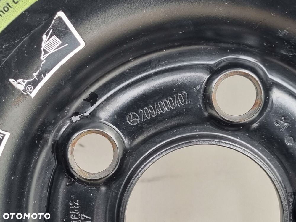 KOŁO DOJAZDOWE Mercedes CLK W209 _ dojazdówka 125/90 R16 5x112 2094000402 - 3