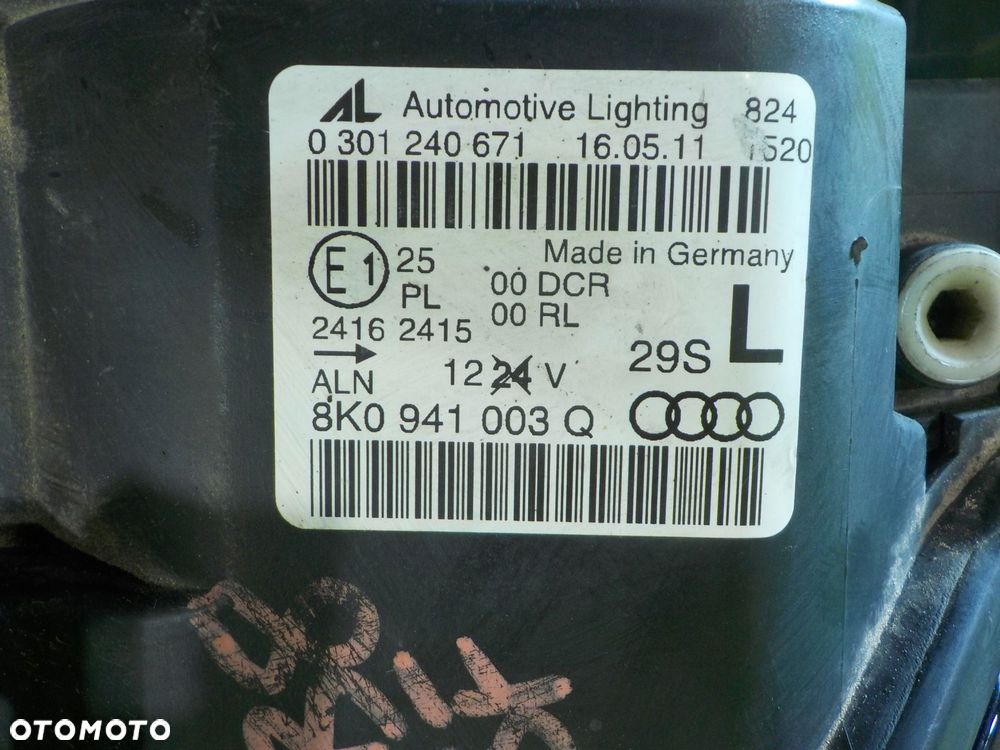 AUDI A4 B8 S-LINE 2.0 TDI 08r KOMBI 5D XENON lampa lewa przod 8K0941003Q - 6