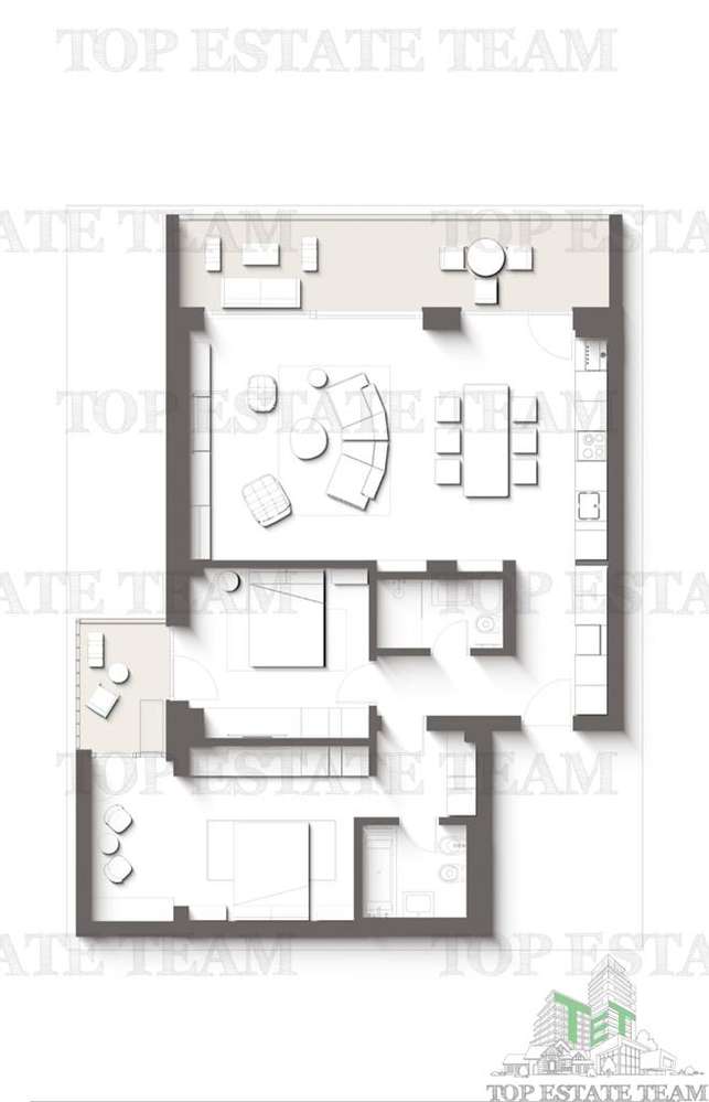 Apartament Premium cu 3 camere cu terase | Vedere directa la mare si p - Imagine principală: 2/20