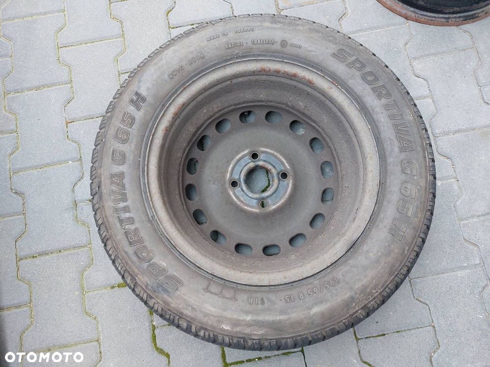 KOŁO FELGA OPONA ZAPAS 4x108 6Jx15 ET37 FI57,1 195/65R15 AUDI 80 B4 - 7