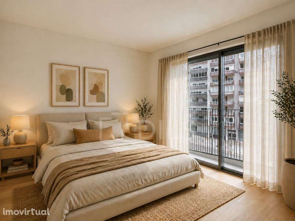 Apartamento T4 com varanda e estacionamento no Campo Grande - Grande imagem: 4/69