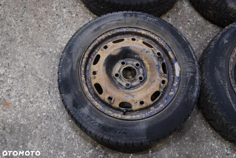 FELGI STALOWE Z OPONAMI ZIMOWYMI 6Q0601027P 5X100 ET43 6J 185/65R14 165/65R14 KLEBER VW FOX SEAT SKODA - 2