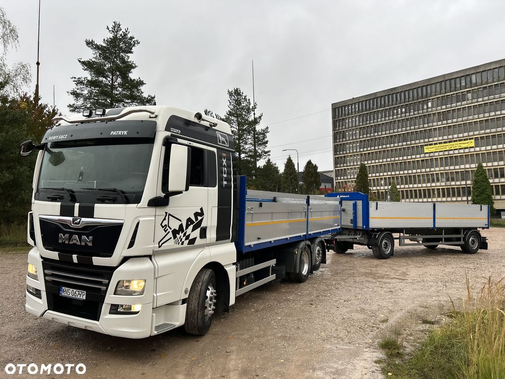 MAN TGX Tandem 1m burty TOP KOMPLET / ALUFELGI / zarejestrowany gotowy do pracy / przyczepa 18t / FULL OPCJA / 26.420 26.460 26.500 26.400 26.440 26.480 26.510 460 500 - 2
